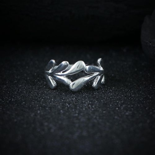 SILVER FLEMING ENAMEL RING
