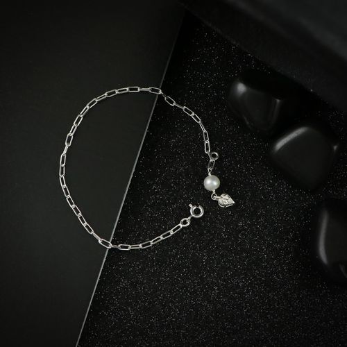 SILVER PEARL BRACELET