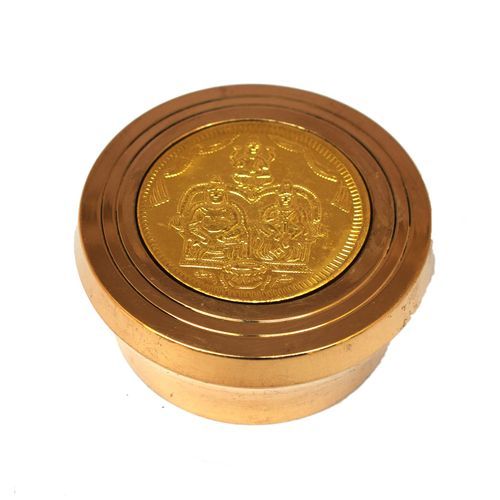 BRASS KUMKUM BOX ASHTA LAKSHMI