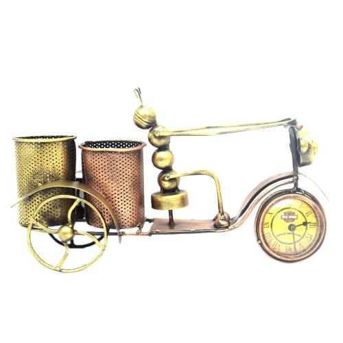 DECORATIVE HANDICRAFTS ALIAN CYCLE WITH PEN HOLDER