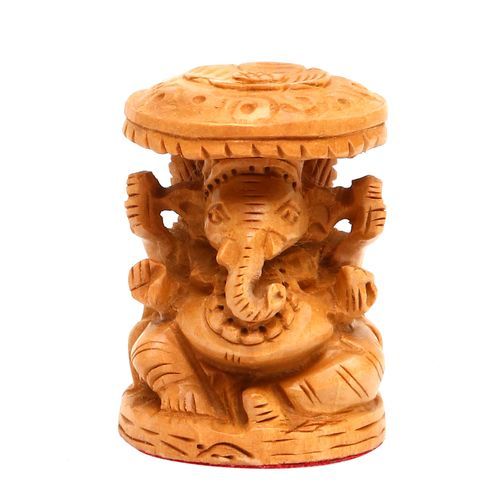 WOODEN GANESHA  CHATRI