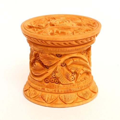 WOODEN KUMKUM BOX