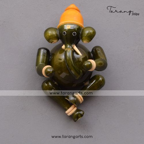 GANESHA WOODEN WALL HANGING ETIKOPPAKA TOYS