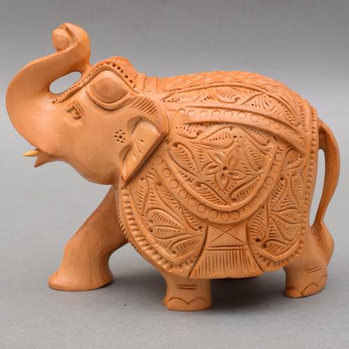 WOODEN CARVED ELEPHANT