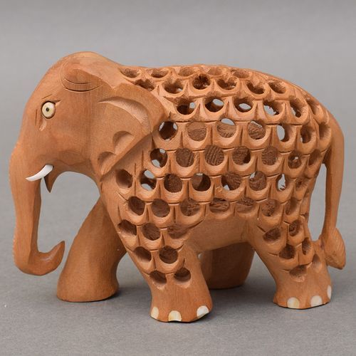 WOODEN CARVED ELEPHANT