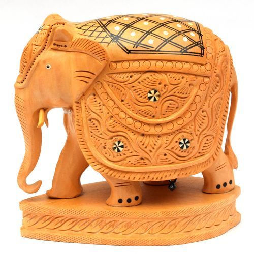 WOODEN CARVED ELEPHANT