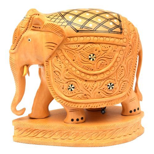 WOODEN CARVED ELEPHANT