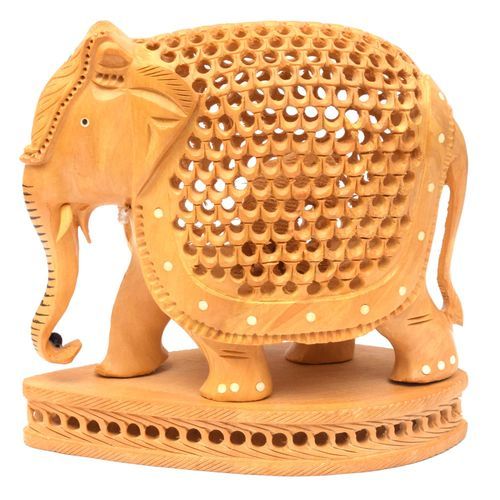 WOODEN JALI ELEPHANT