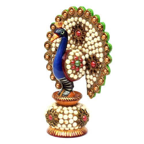 WOODEN PEARL PEACOCK