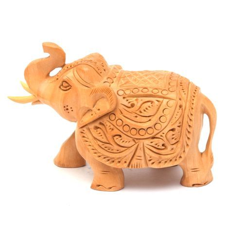 WOODEN CARVED ELEPHANT