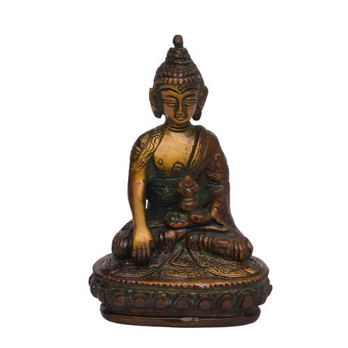 BRASS BUDDHA IDOL