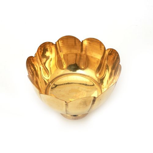 BRASS LOTUS BOWL