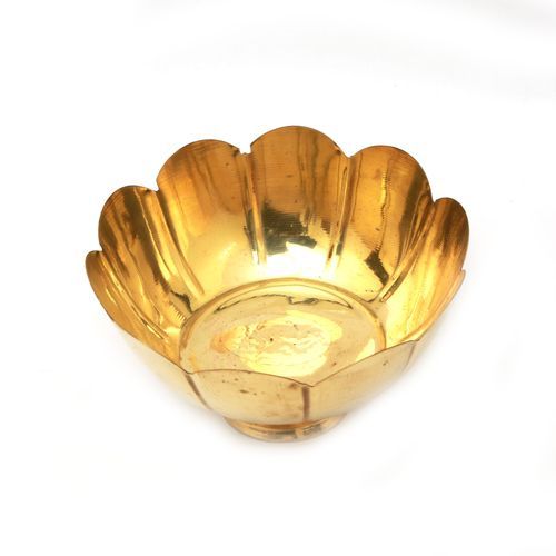 BRASS LOTUS BOWL