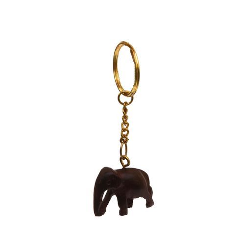WOODEN ELEPHANT KEY CHAIN