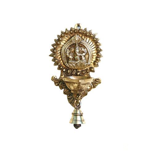 BRASS GANESHA WALL HANGING WITH DIYA