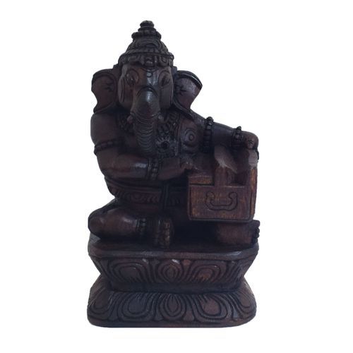 VAAGAI WOOD MUSICAL GANESHA