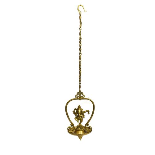 BRASS GANESHA WITH HANGING OIL LAMP