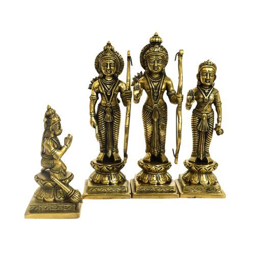BRASS RAM DARBAR SET WITH ANTIQUE FINISH