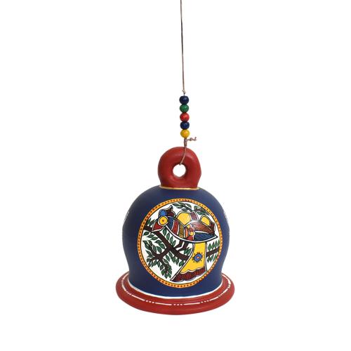 TERRACOTTA WARLI HAND PAINTED HANGING BELL