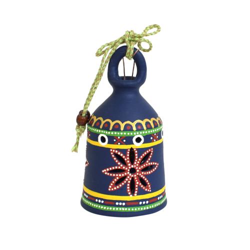 TERRACOTTA WARLI HAND PAINTED HANGING BELL