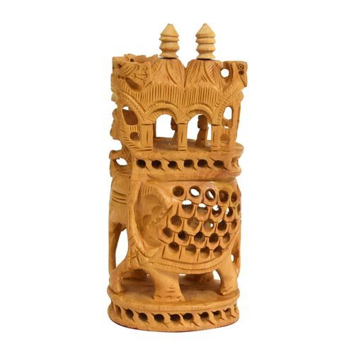 WOODEN JALI ELEPHANT FOR HOME DECOR