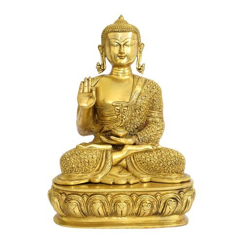 BRASS BUDDHA IDOL