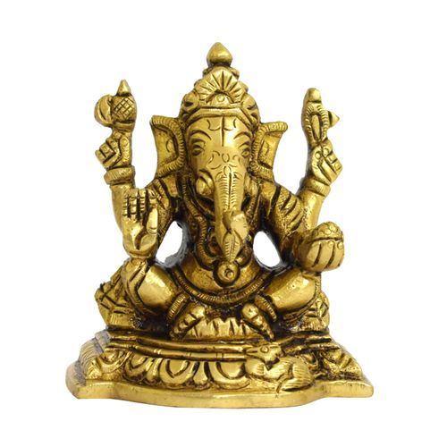 BRASS GANESHA IDOL