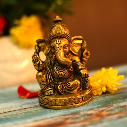 BRASS GANESHA IDOL