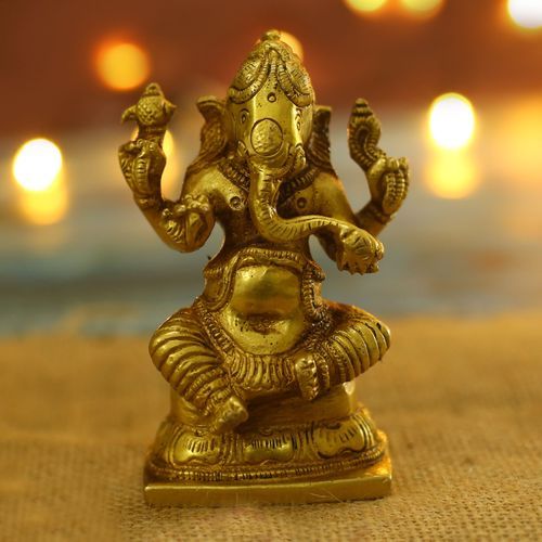 BRASS GANESHA IDOL