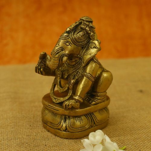 BRASS GANESHA IDOL