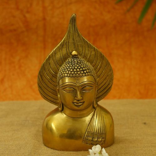 BRASS LEAF BUDDHA WALL HANGING
