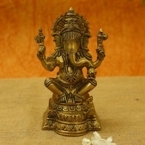 BRASS GANESHA IDOL