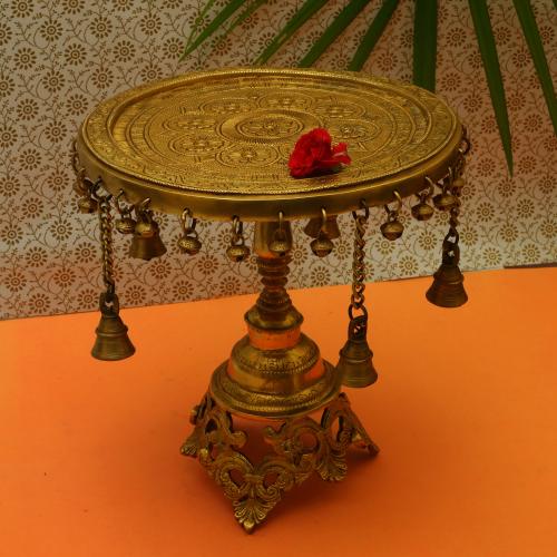 BRASS STOOL WITH BELL