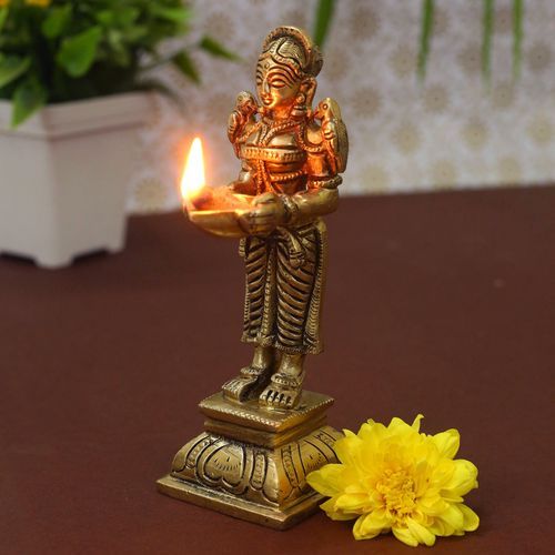 BRASS DEEPA LAKSHMI IDOL