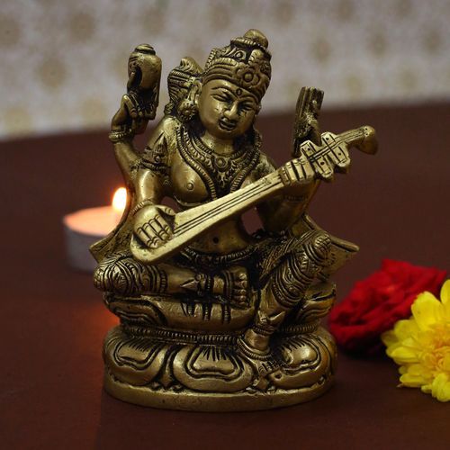 BRASS SARASWATHI IDOL