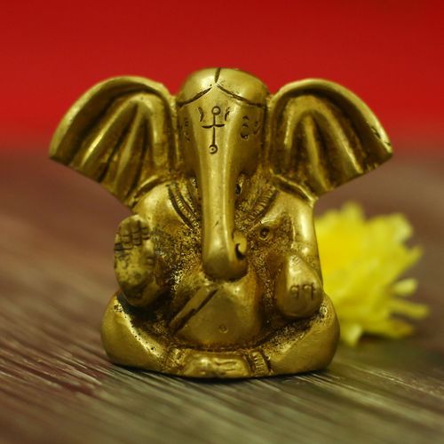 BRASS APPU GANESHA IDOL
