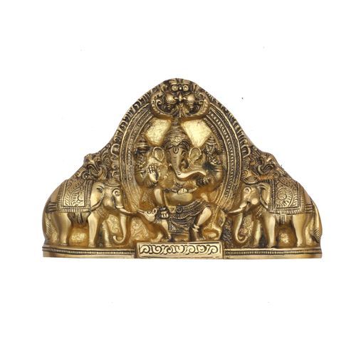 BRASS GANESHA WALL PLATE