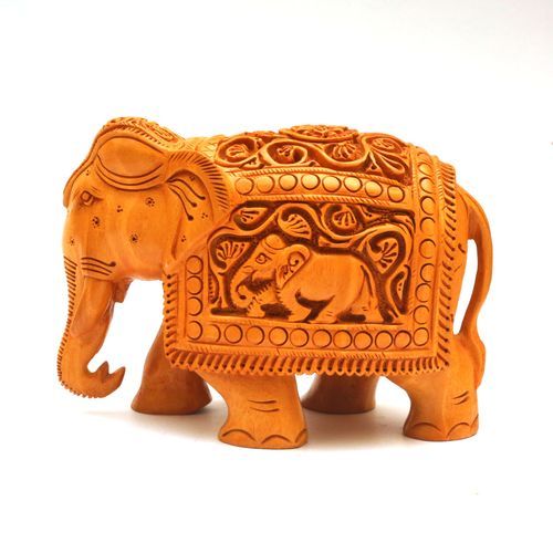 WOODEN CARVED ELEPHANT