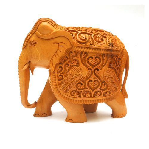 WOODEN CARVED ELEPHANT