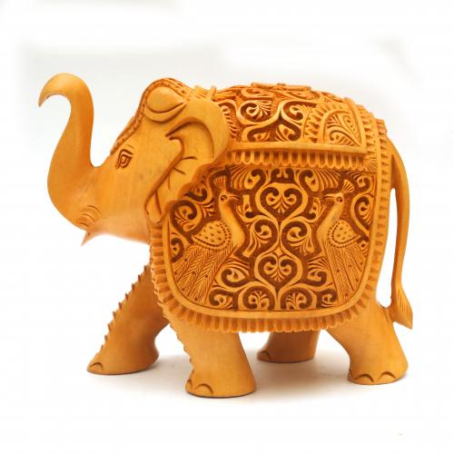 WOODEN CARVED ELEPHANT