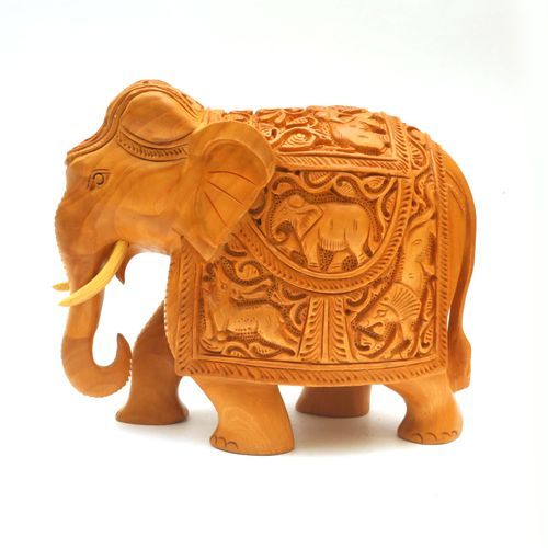 WOODEN CARVED ELEPHANT