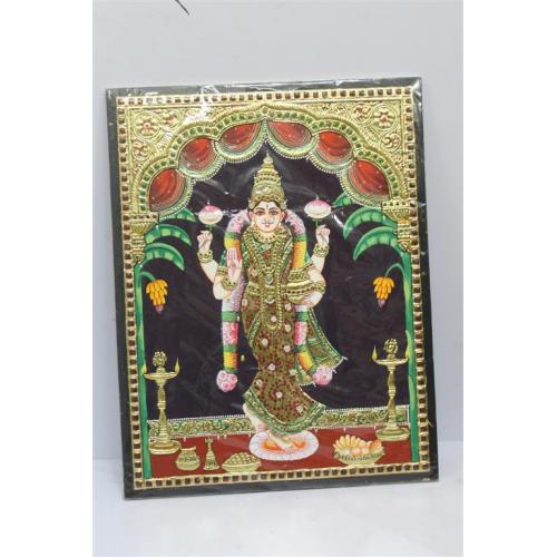 22ct Gold Goddess Lakshmi Soubhagya Lakshmi Tanjore Painting