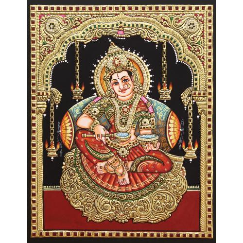 TANJORE PAINTING ANNAPOORNE