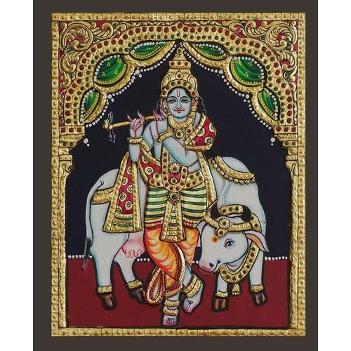 TANJORE PAINTING KRISHNA AVATHARAM