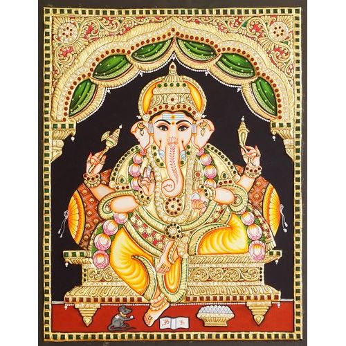 TANJORE PAINITNG GANESHA