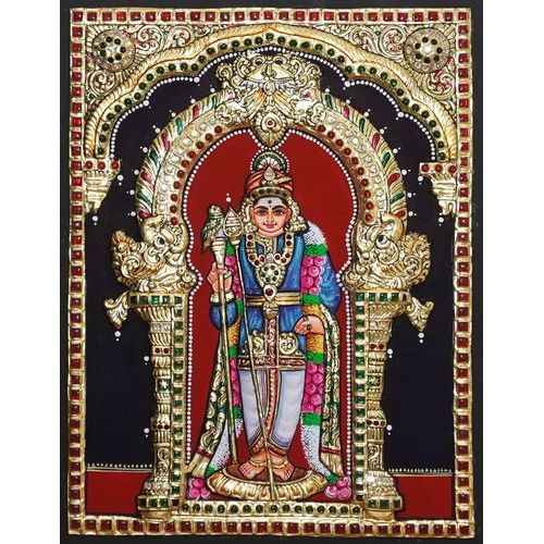 TANJORE PAINTING MURUGAN