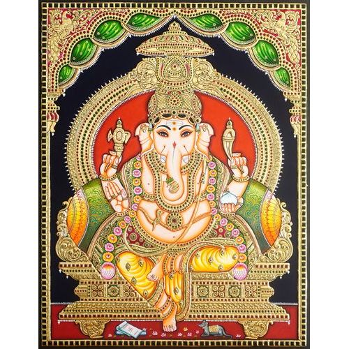 TANJORE PAINTING GANESHA