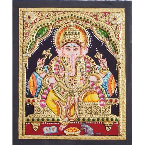TANJORE PAINTING GANESHA