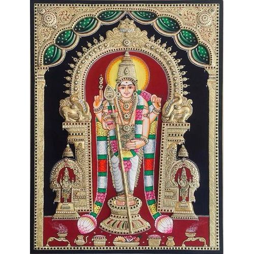 TANJORE PAINTING THIRUCHENDUR MURUGAN