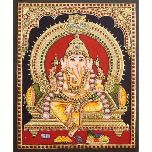 TANJORE PAINTING GANESHA